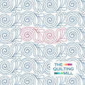 Sea Swirl digital quilt pantograph featuring ocean-inspired swirling spirals for edge-to-edge longarm quilting